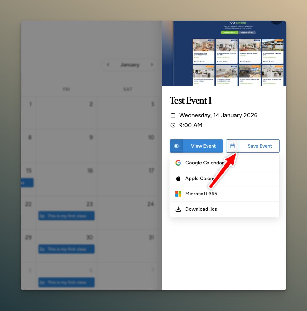 Add to Calendar Button